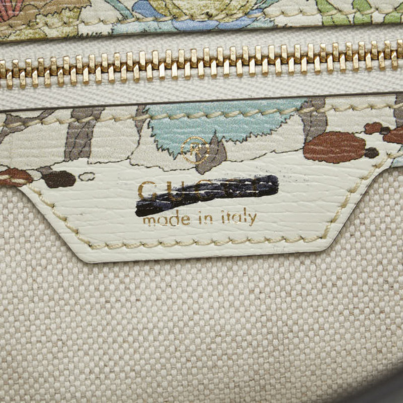 Gucci Tiger Botanical Jackie Shoulder Bag white multi leather - Picture 9 of 10